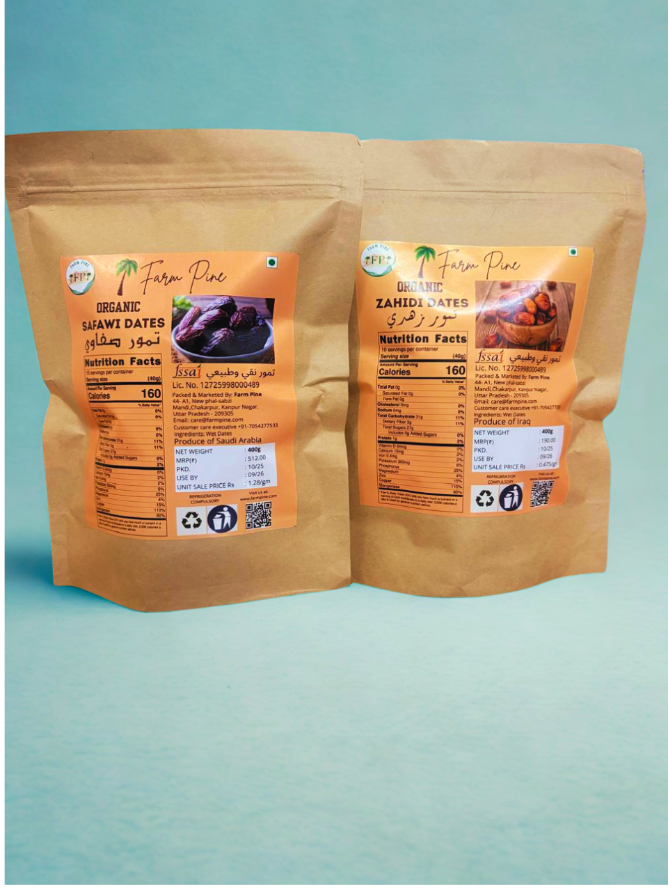 SAFAWI(400g) AND ZAHIDI(400g) DATES COMBO PACK